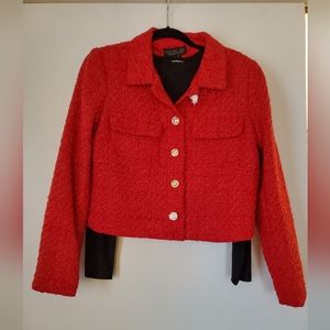Rachel Zoe Twid jacked, size Small, Red